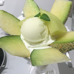 ICHIMAN - メロンパフェ、これでもかと、メロンが咲き誇ります！