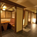 かに道楽 - 隠れ家的なお席