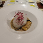 ビストロ ダイア - 杏子茸とトランペット茸のフリカッセと帆立のラビオリ、ポルチーニソース