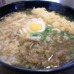 かすうどん18団 - ”ミックススペシャル”　かすうどんに、牛肉・エビ天・月見が入った豪勢なうどん！はまります＾＾