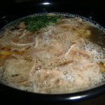 かすうどん18団 - かすうどんのかす大盛り。濃厚で、ほかのうどんじゃ物足りなくなるかも＾＾