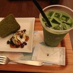 ナナズグリーンティー - 抹茶シフォンケーキと抹茶ラテ