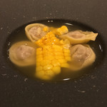 カーサ・デル・チーボ - 鴨のトルテッリと玉蜀黍のインブロード