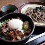 街かど屋 - ミニ丼とざるそばのサービスランチ