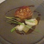 デルフィーナ - 宮崎県産牛フィレ肉とフランス産フォアグラのロッシーニ 赤ワインのソース 季節野菜添え