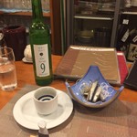 Okayamano Sakebaa Sakabayashi - GOZENSHU9（日本酒）＋ままかり酢漬け
