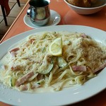 トラットリア グランボッカ - 【ランチ】ベーコンとズッキーニのレモンクリームソース：1,200円