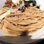 麺と心 7 - 魚貝味噌MAZESOBA（2016年9月末）（麺）