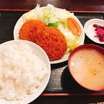 えんまや - メンチカツ定食