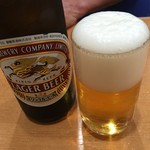 玉泉亭 - 瓶ビールはうまい！