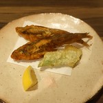 料理屋 壱 - メヒカリとモロッコインゲンの揚げ物