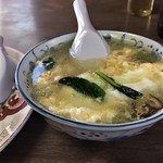 来々軒 - ドデカサイズの卵スープ