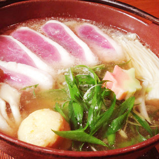 なかや自慢の『鴨のうどんすき鍋』を囲んでご宴会！！