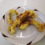 しぶき亭 - しぶき亭 ＠城ヶ島 サービスの烏賊ゲソの天麩羅