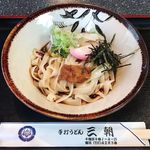 手打めん処 三朝 - きしめん（ころ/昭和きしめん）