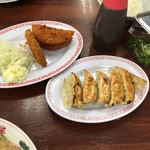 ラーメン魁力屋 - ハムカツと餃子