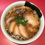 カドヤ食堂 - 中華そば(880円)＋New‼︎特選黒豚煮豚トッピング(1000円)