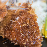 いちごや - 鰺（あぢ）フライ＋とんかつソース