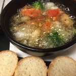 Sousakudaininguaki - 海老とお野菜のアヒージョ❗️