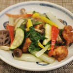 小皿中華 O-CHAI - 国産若鶏と季節野菜のあっさり塩炒め