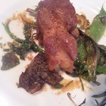 カッフェ アロマティカ - 酵素ポークのロースト　春野菜添え　アンチョビソース