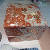 下鴨茶寮 本店 - 桜の陶器のお重
