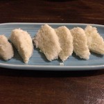 呑み喰い処 一久 - 幻の（笑）たこの卵の湯引き。この日はたまたまありつけたので本当にラッキー☆