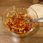 喜界島担々麺 - 卓上の食べるラー油(これだけでご飯１杯いけます)
