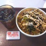 すき家 - 高菜明太マヨ牛丼＋マヨネーズ