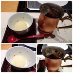 Karen - ◆デザートは「安納芋のアイス」、ドリンクは紅茶・珈琲から選べますので「アイスコーヒー」を。 アイス＆コーヒー共に美味しい。