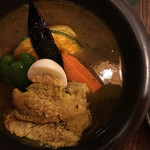 カナコのスープカレー屋さん - (2017-9-14) やわらかチキン(辛さ10倍)