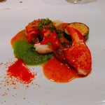 ラトラス - カナダ産オマール海老のヴァプール ケッパー　ジャガイモのエカゼ　ラベンダーヴィネガー