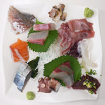 おかもと鮮魚店  - 刺身盛り合わせ（二人前）¥2,000