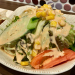 すざわ亭 - 定食のサラダ