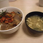 松屋 - キムチカルビ丼セット