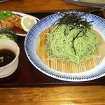 Tsukemen Yukimura Kichiemon - 冷しつけ麺(ヒスイ麺) 匠 あっさり醤油味 871円