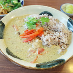 ネマルカフェ - 夏野菜のグリーンカレー(950円)