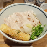 Mame tetsu - 冷たい豚のだししゃぶ(650円)+ちくわ天