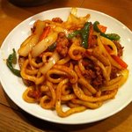 炭火焼 鳥つね - 〆の焼うどん