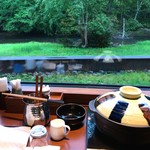 ラビスタ阿寒川 - 阿寒川前のカウンター席で夕食をいただきます