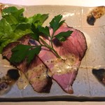 ラビスタ阿寒川 - 焼物替り：ローストポーク・ブーケレタス・イタリアンパセリ・マッシュポテト・メイプルマスタードソース