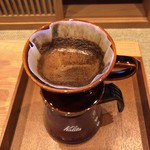 ラビスタ阿寒川 - お湯を沸かしてコーヒーをドリップで淹れました