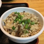 つけ蕎麦えん藤 - 限定飯
            牛しぐれ飯