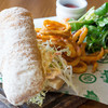 The Salted Pig - 料理写真:Porchetta Sandwich 烤猪肉卷義大利包三文治（168HKD、日本円で約2350円+サ料10%）豚のスライスと野菜となんか揚げたチップスみたいなのが挟まってます