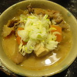 「もつ煮込み」　一人飲みのお供に(・o・)