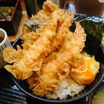 天冨久 - 半熟玉子天が美味しそう