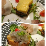 タベルナ ラ・メッセ - オードブルのムサカと生しらす