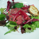 ICARO miyamoto - 熊本産　馬ヒレ肉のタルタル　赤玉ねぎのアグロドルチェ