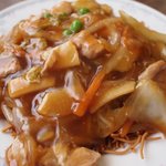 日進食堂 - 揚げ焼きそば