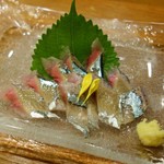 A kou - 新さんま刺身（800円）